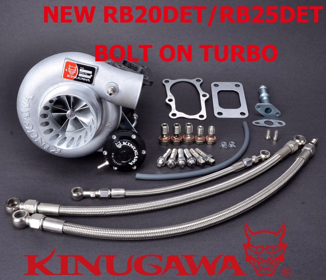 Kinugawa Billet Turbocharger Bolt-On 3" Anti Surge RB20 RB25DET TD06SL2 601 10cm