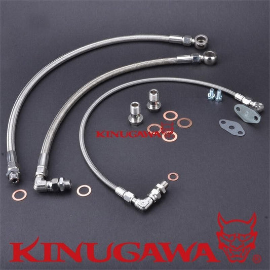 Turbo Oil Water Line Kit GT-R RB26DETT Garrett GT4202R GT4508R Ball Bearing