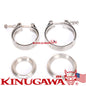 Flange Kit for Garrett GT30 GT35 Turbine Housing V-band In/Outlet Stainless
