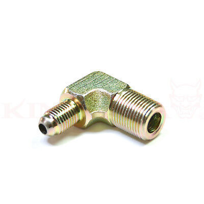 Adapter 90 degree 3/8PT to -4AN to Oil filter for Mitsubishi EVO1-3 DSM 1g 2g