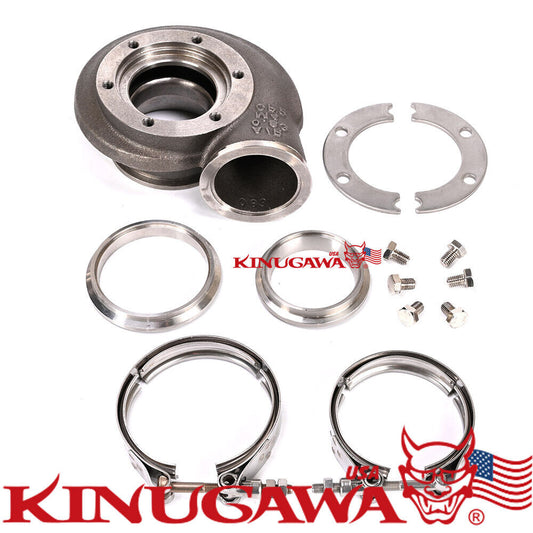 Reverse Turbine Housing Garrett GT3076R GTX3076R GEN II /55mm AR .61 Dual V-band