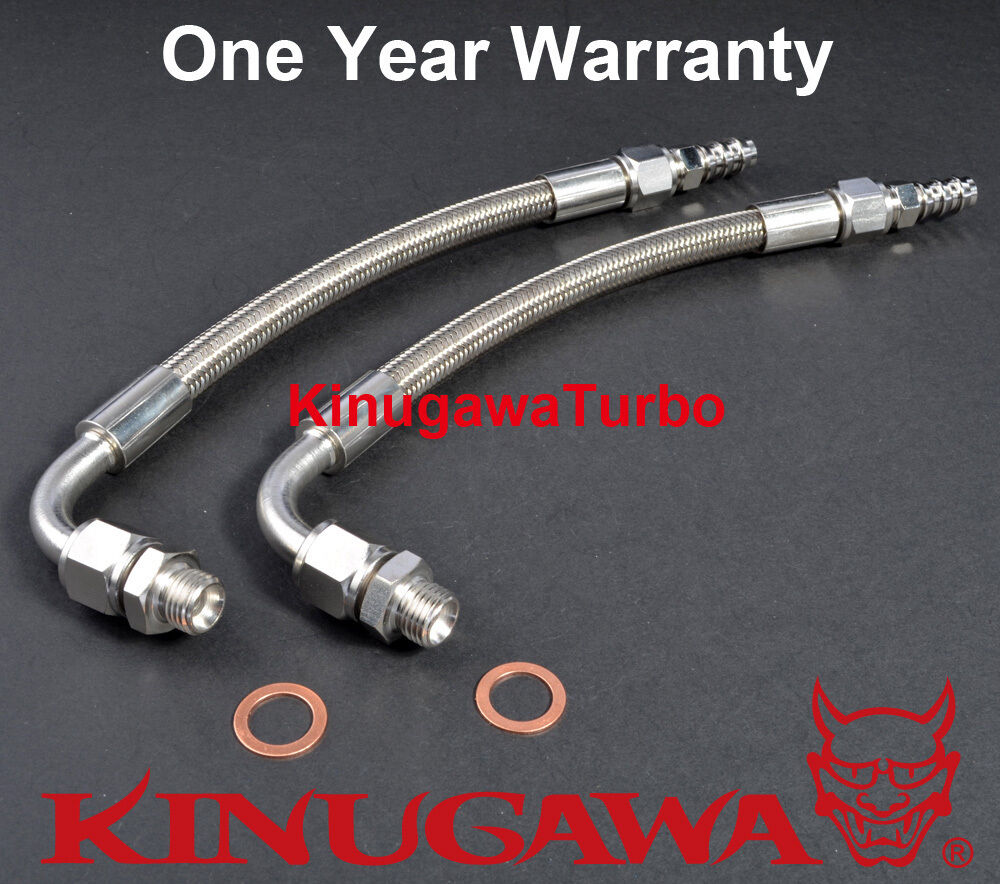 Turbo Water Line For Garrett G series G25 G30 G35 660 770 900 1050 8" 6AN Teflon