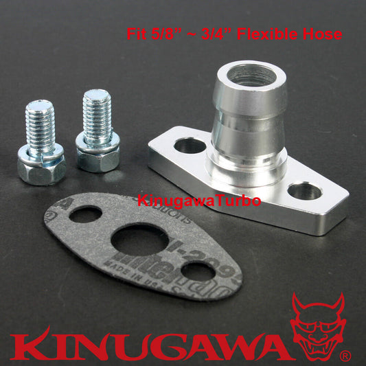 Billet Alumimum Turbo Oil Return Flange 5/8'~3/4" Garrett GT25 GT28 GT30 GT35