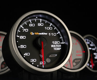 EXHAUST TEMP GAUGE PEAK SMOKED 270° STEPPER LED 60 mm