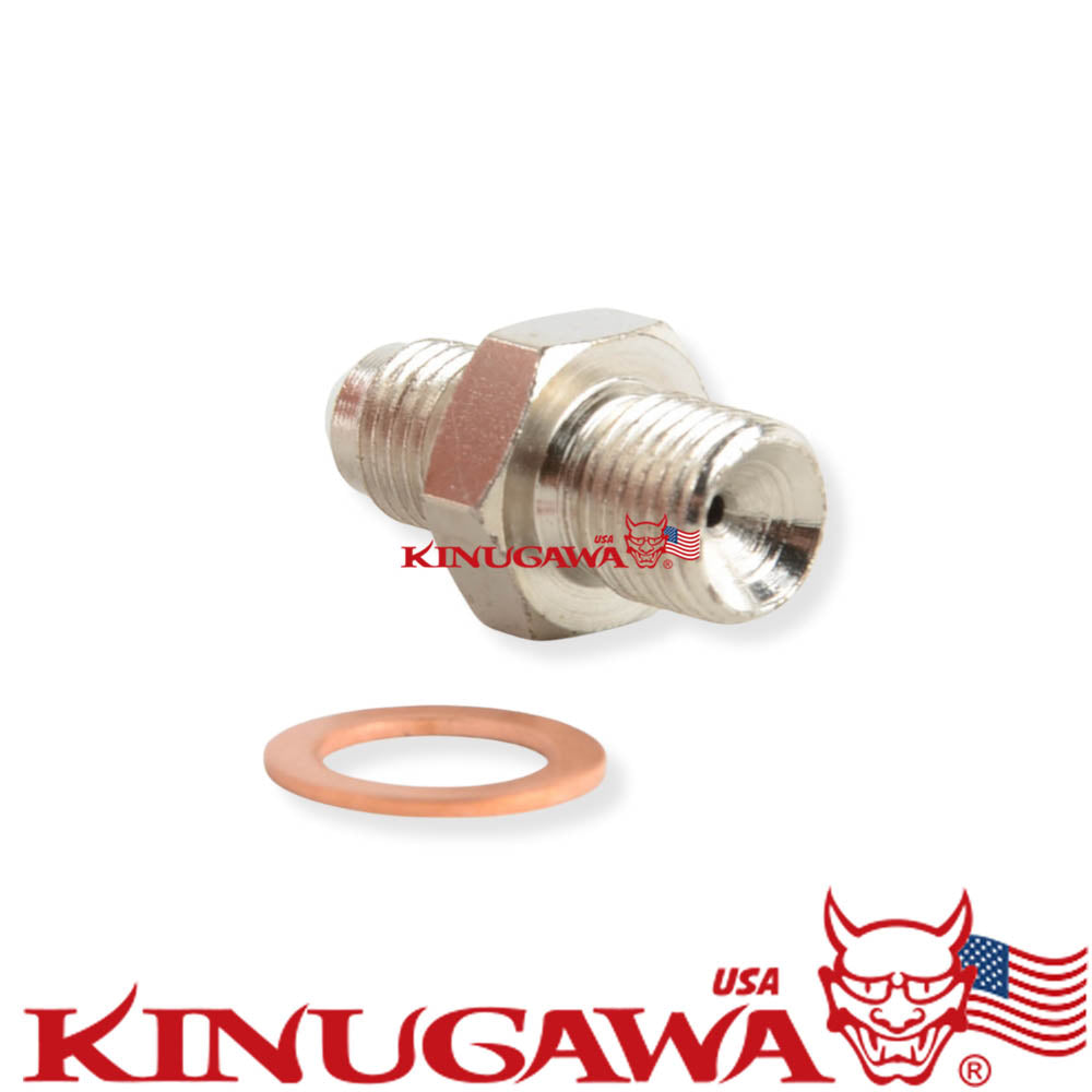 Oil Feed Adapter Fitting M10x1.25mm For TRUSTs' TD04H TD05 TD06SL2 w/ 1.5mm hole