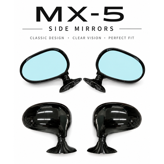 Door Wing MIRROR For MAZDA MIATA 90~98 MX5 MK1 / Anti-Dazzle Blue Glass Red