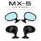 Door Wing MIRROR For MAZDA MIATA 90~98 MX5 MK1 / Anti-Dazzle Blue Glass Red