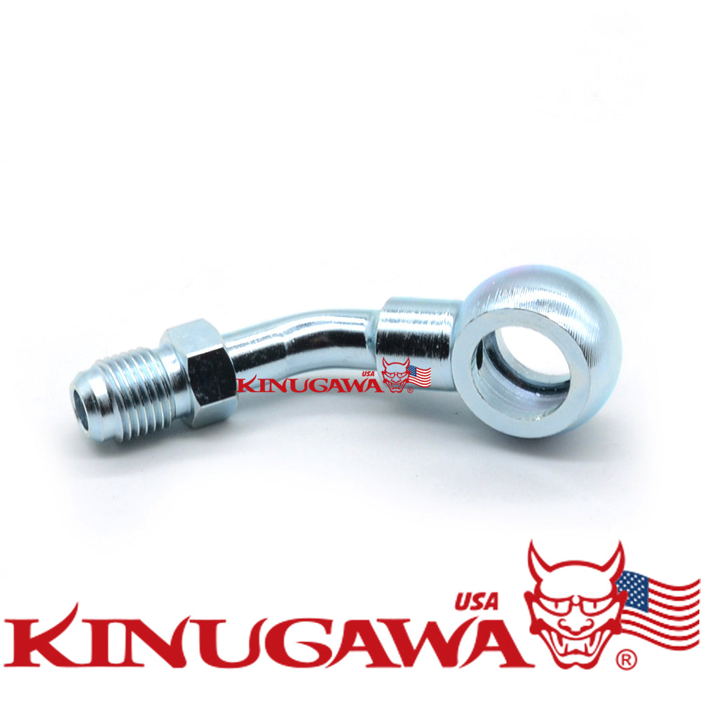 Kinugawa Banjo Adapter M10 to 4AN Fit TF035 TD04H TD05 45Deg