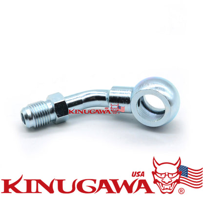 Kinugawa Banjo Adapter M10 to 4AN Fit TF035 TD04H TD05 45Deg