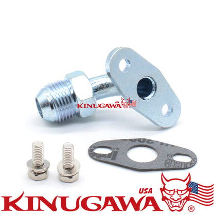 Turbo Oil Drain / Return Line flange for 3000GT / Stealth 6G72T stock TD04