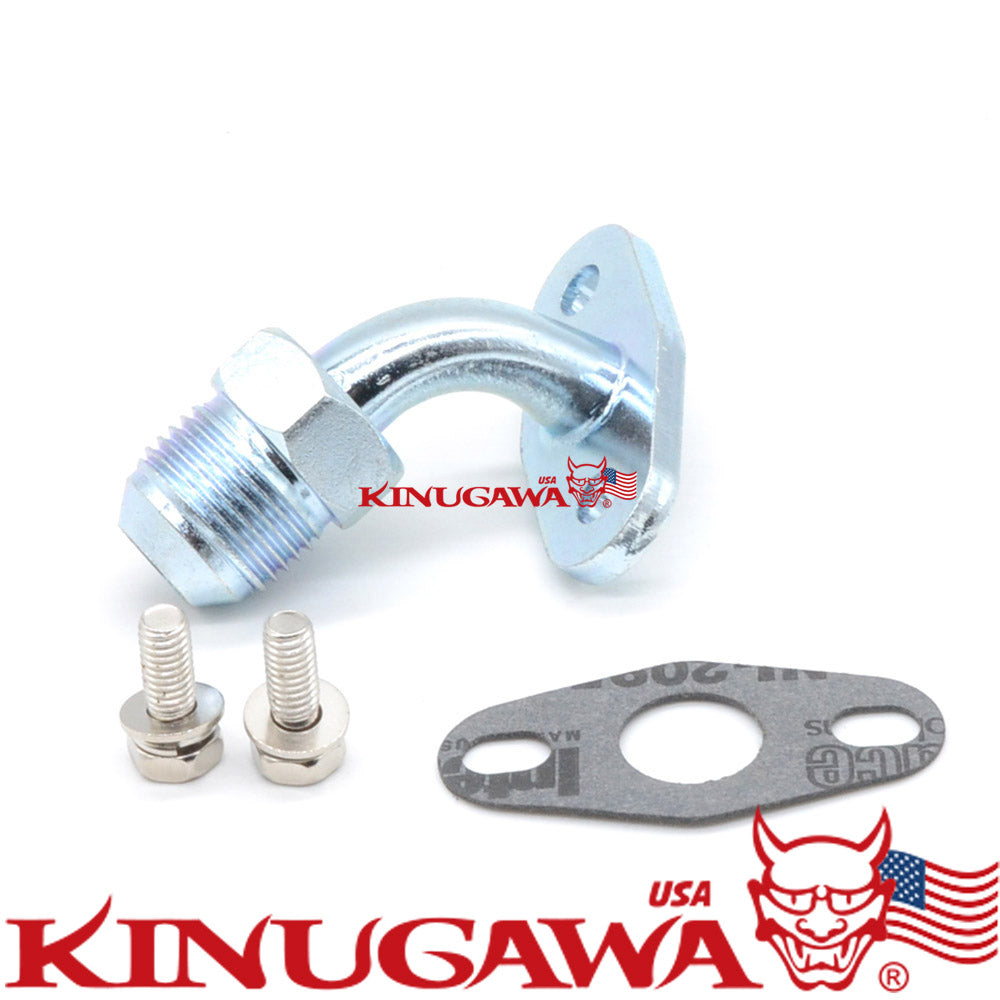 Turbo Oil Drain / Return Line flange for 3000GT / Stealth 6G72T stock TD04