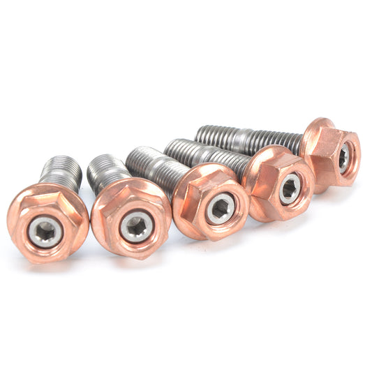 Turbo Stainless Stud + Egg Nuts M8x1.25mm for Garrett Ball Bearing GT28R GT30R