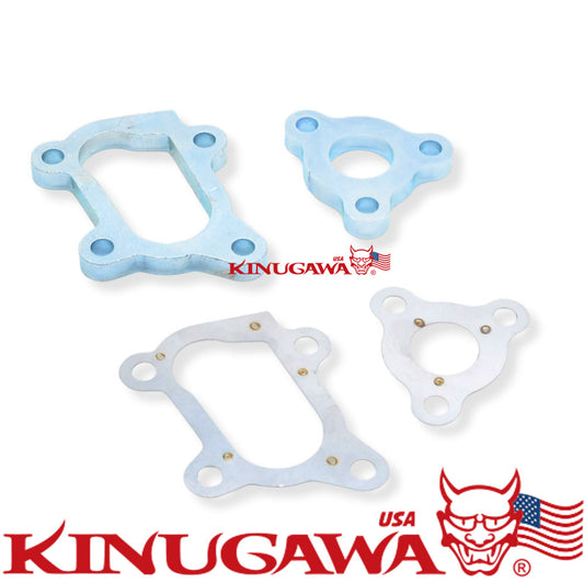 Turbo Flange and Gasket for 1IHI RHB31 CY26 CY62 Yanmar 4TN84 3TN84 4LB1-2-T