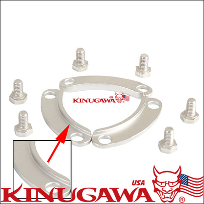 Turbo Lock Plate & Nut / CHRA to Turbine Fit Tial Stainless Housing / M6x1 Bolt