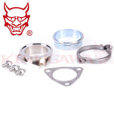 Kinugawa 3" V-Band Turbo Dump Pipe Adapter Mitsubishi T3 Internal Gate Housing