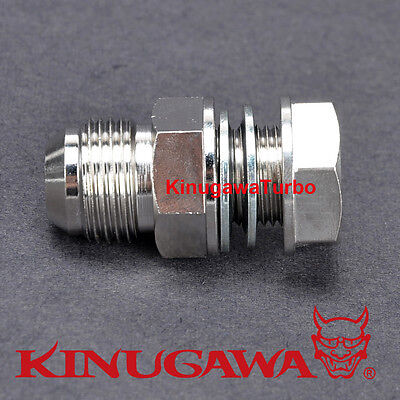 Kinugawa Turbo Oil Pan Return / Drain Plug Adapter Fitting 10AN No Welding Steel