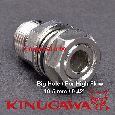 Kinugawa Turbo Oil Pan Return / Drain Plug Adapter Fitting 10AN No Welding Steel